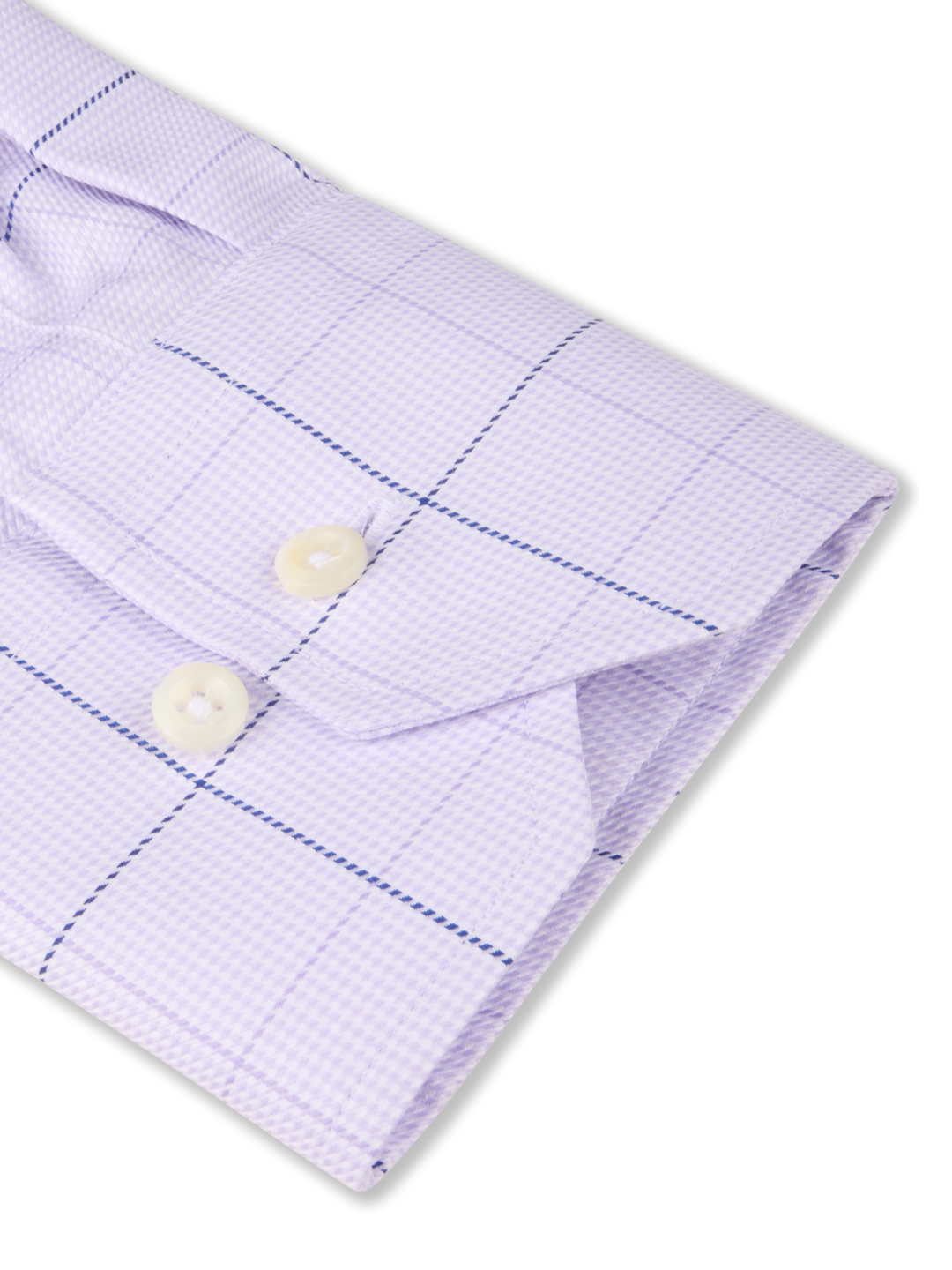 Purple Checked Twill Shirt