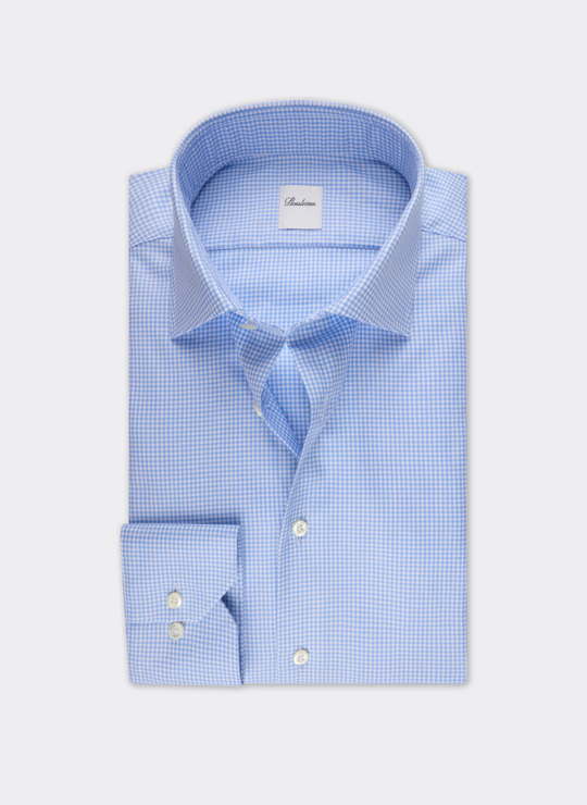 Blue Checked Oxford Shirt
