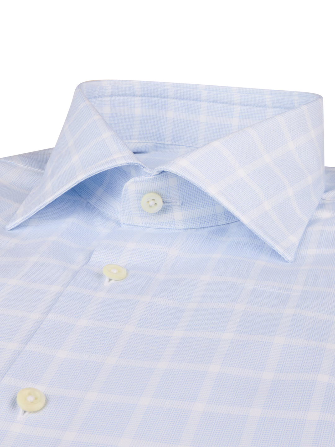 Light blue Checked Twill Shirt