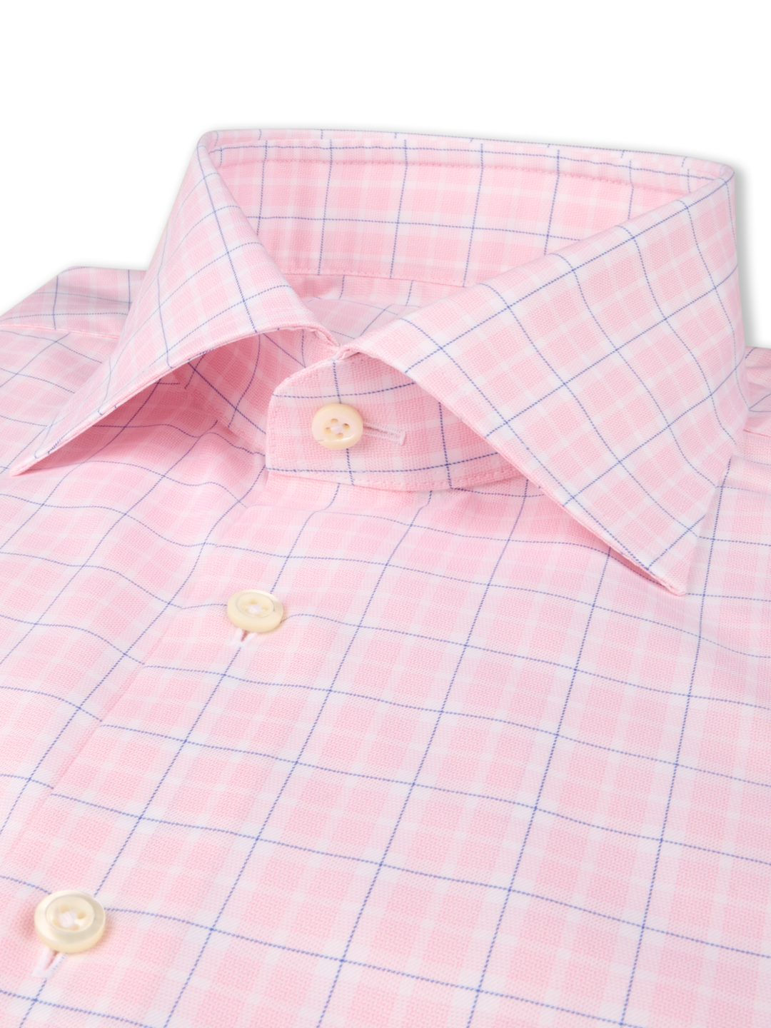 Stenströms Light pink Checked Twill Shirt