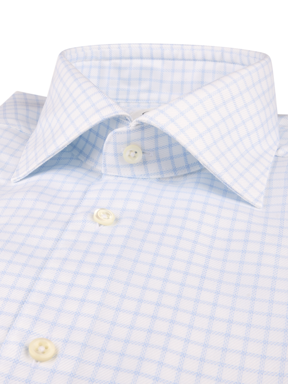 Stenströms Light Blue Checked Twill Shirt