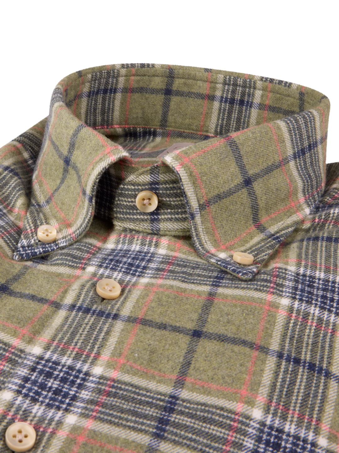 Stenströms Green Checked Flannel Shirt