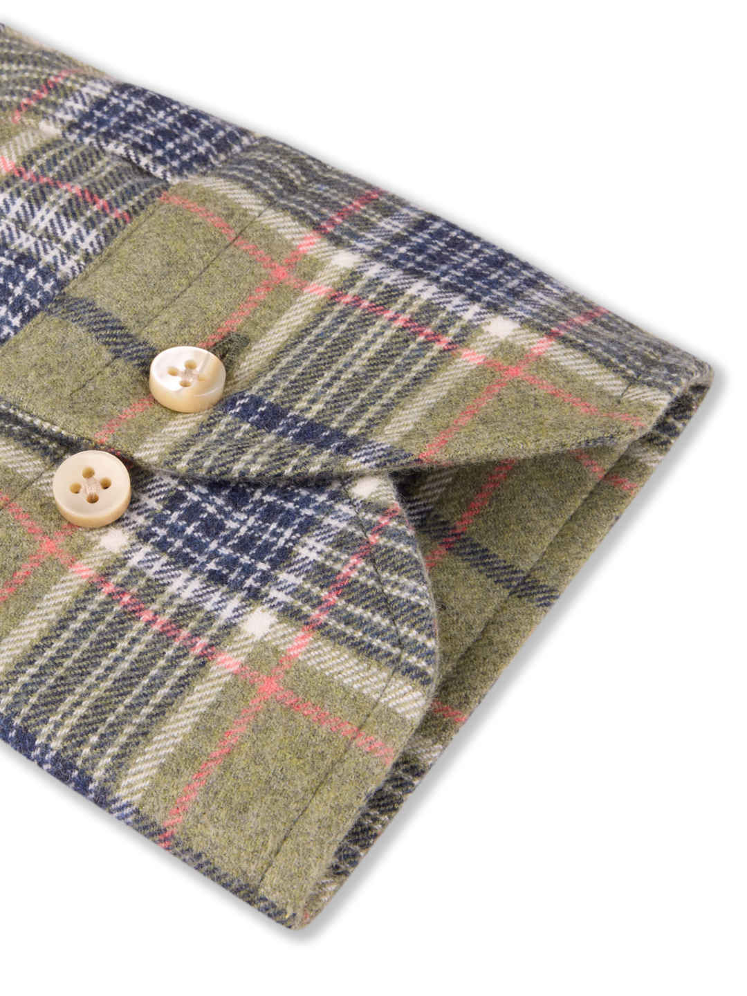 Stenströms Green Checked Flannel Shirt