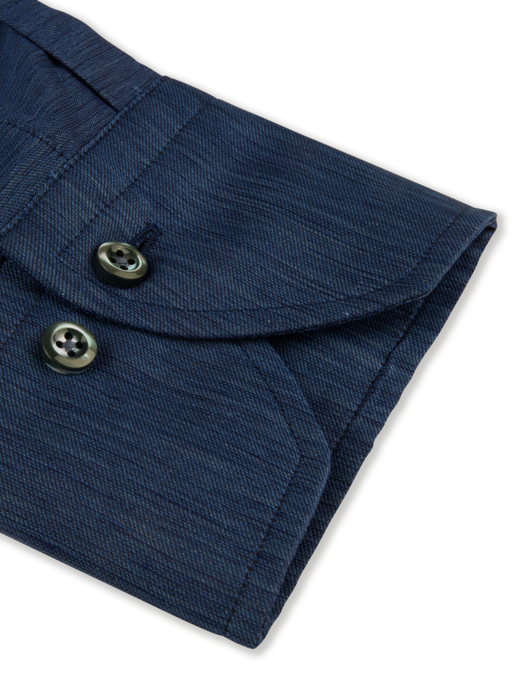 Stenströms Blue Cotton/Linen Twill Shirt