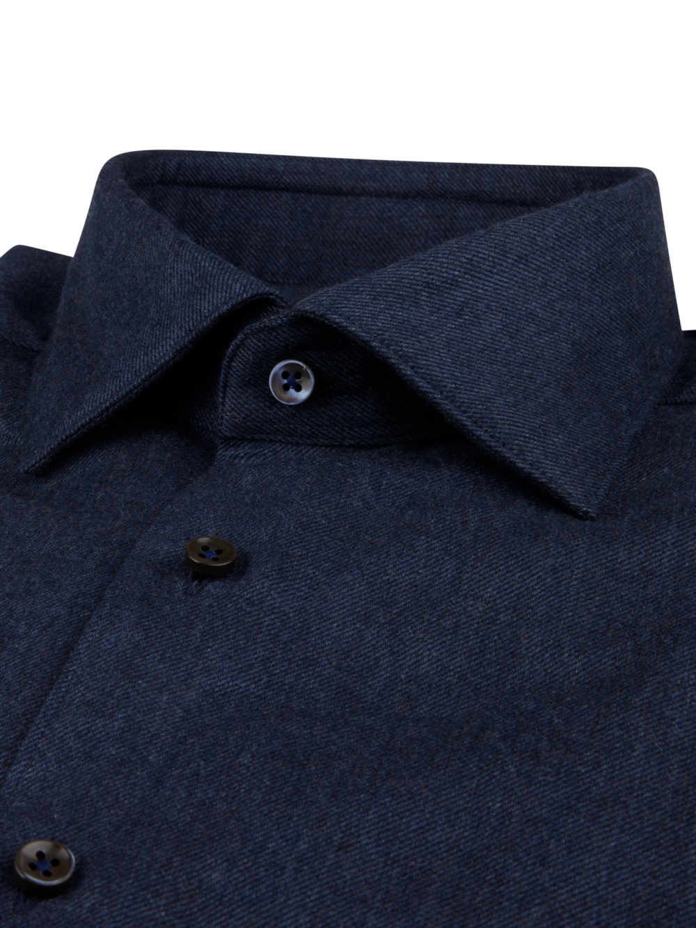 Stenströms Navy Flannel Shirt