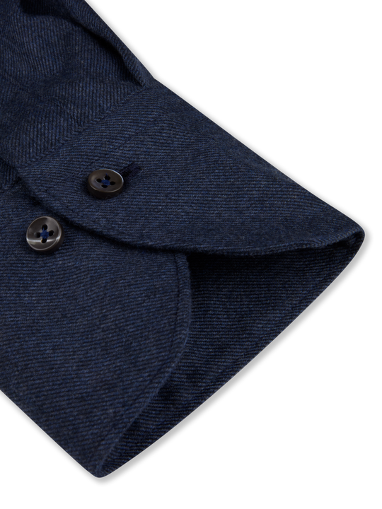 Stenströms Navy Flannel Shirt