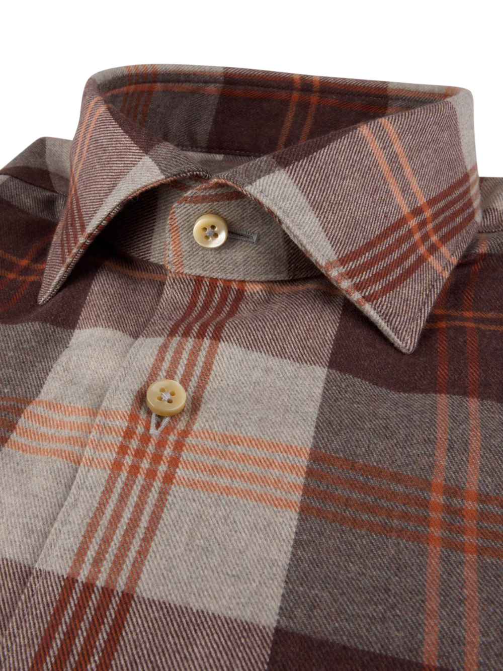 Brown & Spice Plaid Shirt