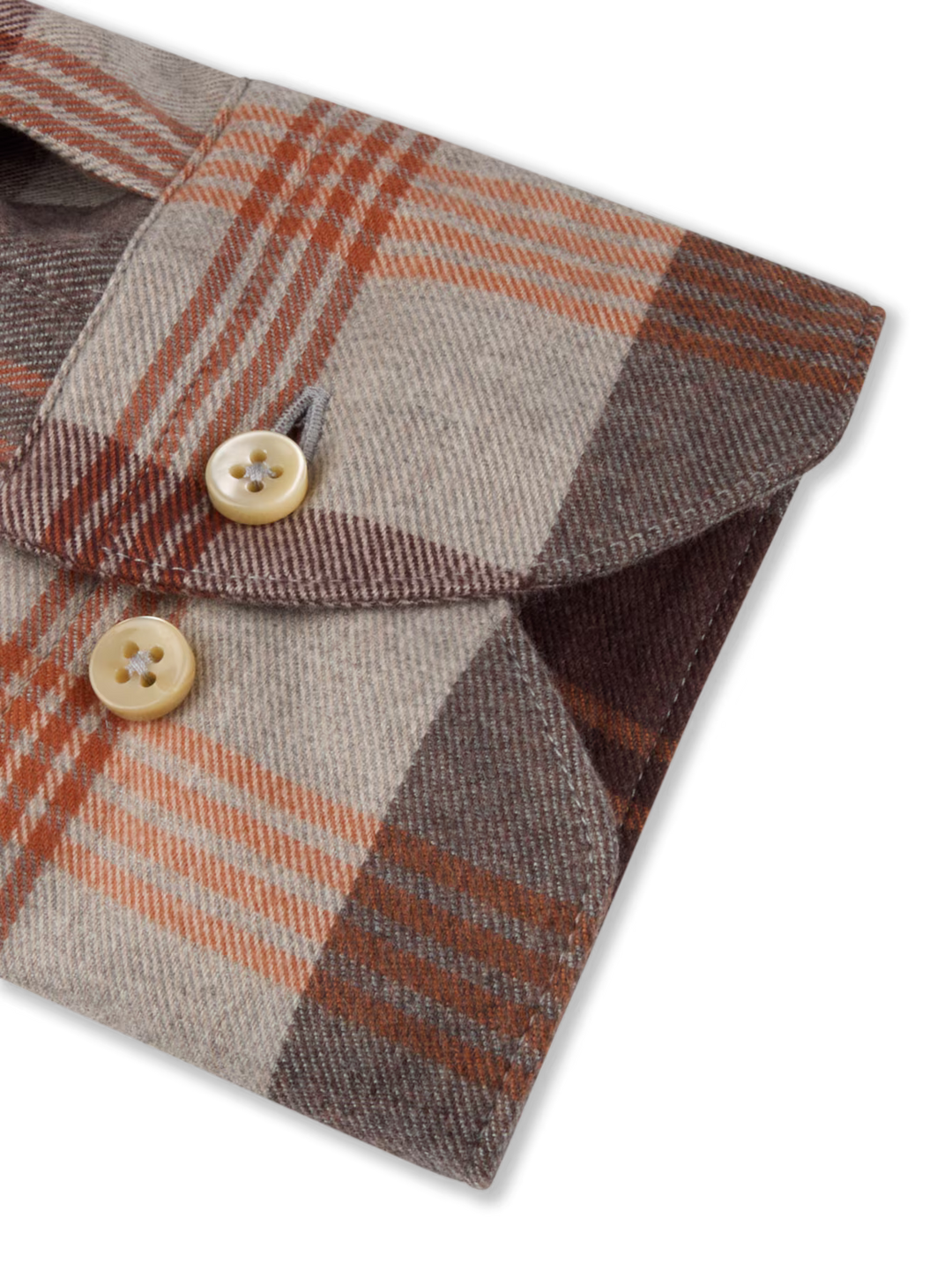 Brown & Spice Plaid Shirt