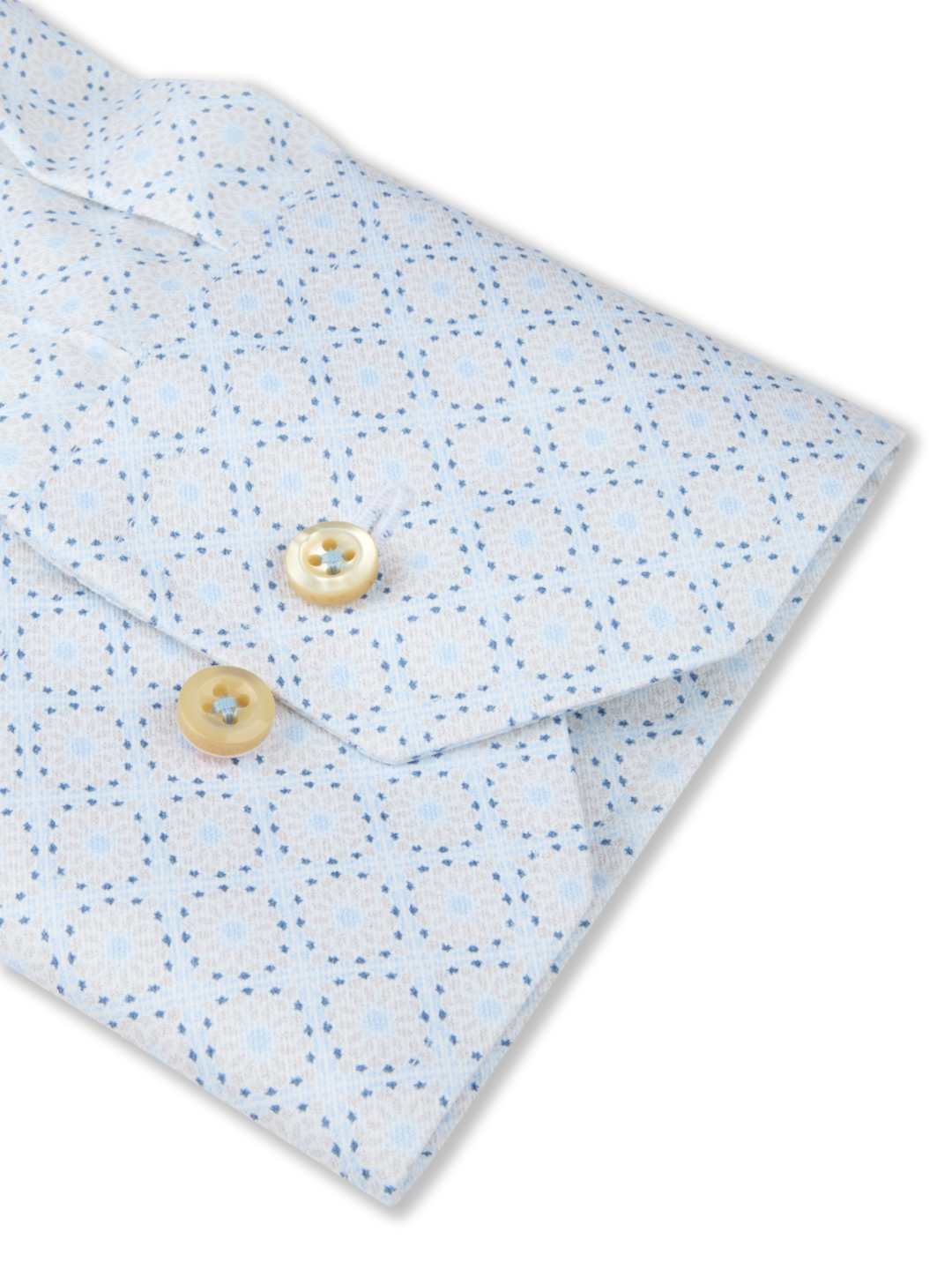 Stenströms Light blue Patterned Twill Shirt