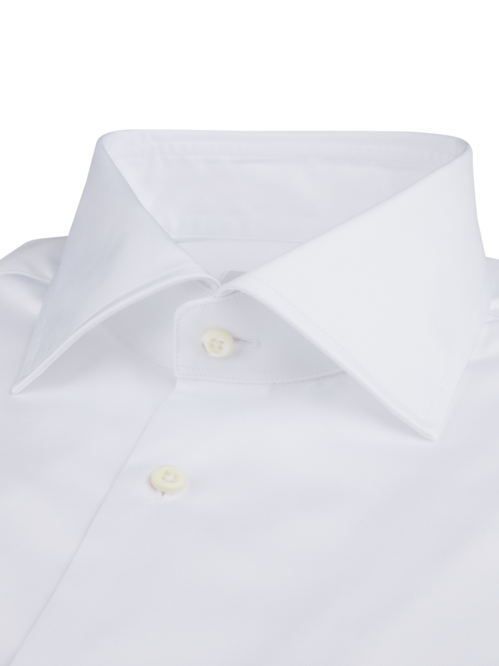 Stenströms White Twill Dress Shirt