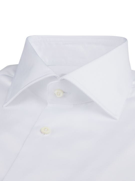 Stenströms White Twill Dress Shirt