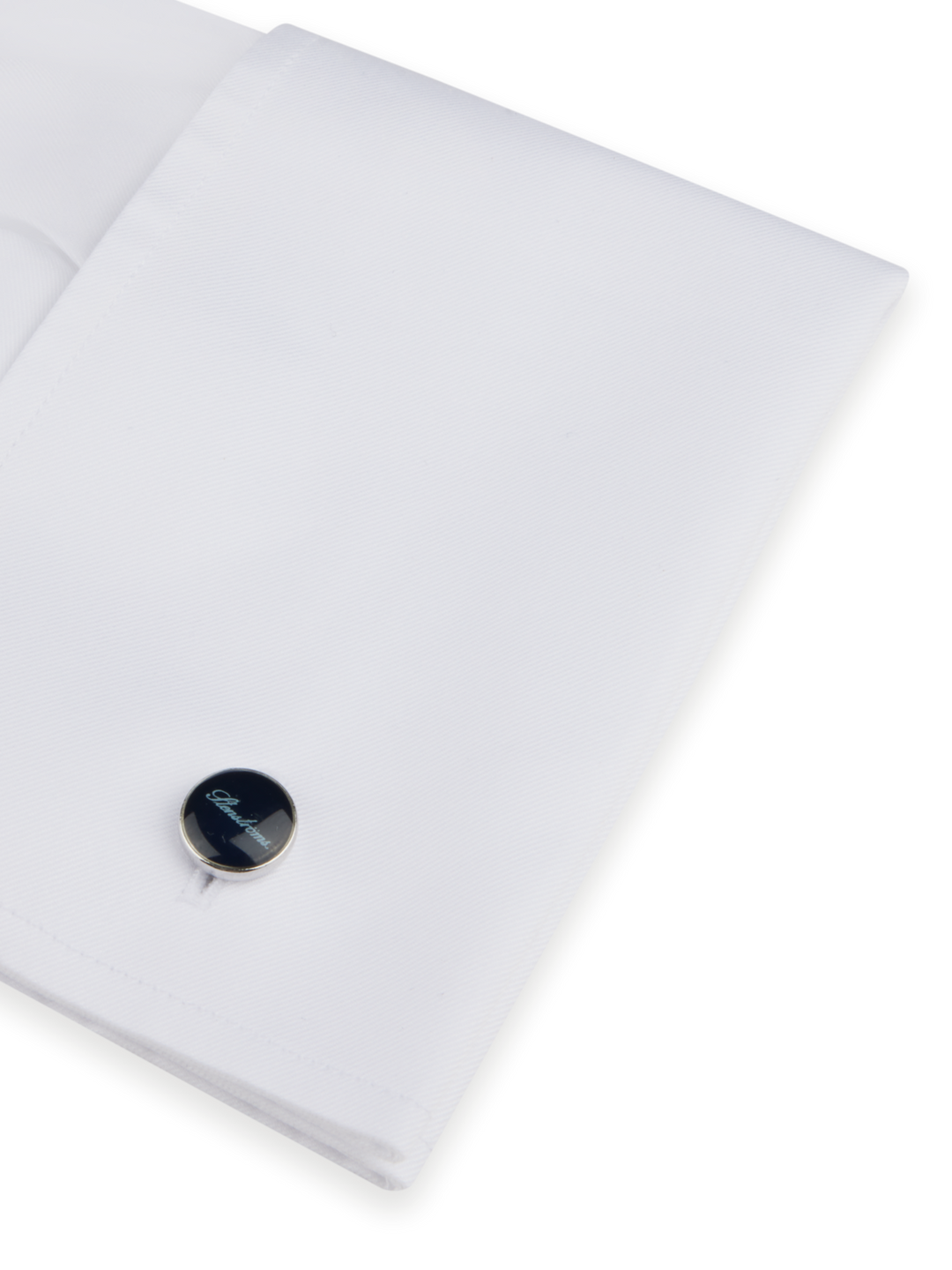 White Twill Shirt with French Cuff