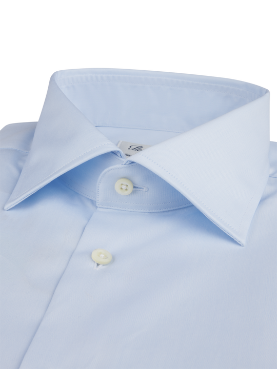 Light blue Twill Shirt with French Cuff