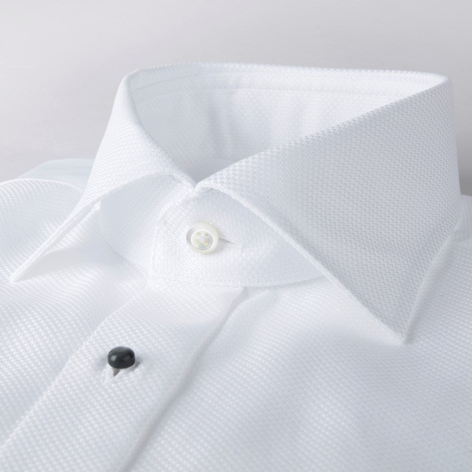 Stenströms White Evening Shirt With French Cuffs