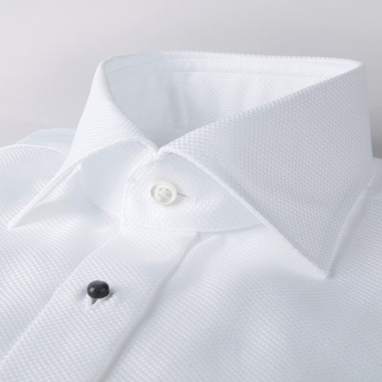 Stenströms White Evening Shirt With French Cuffs