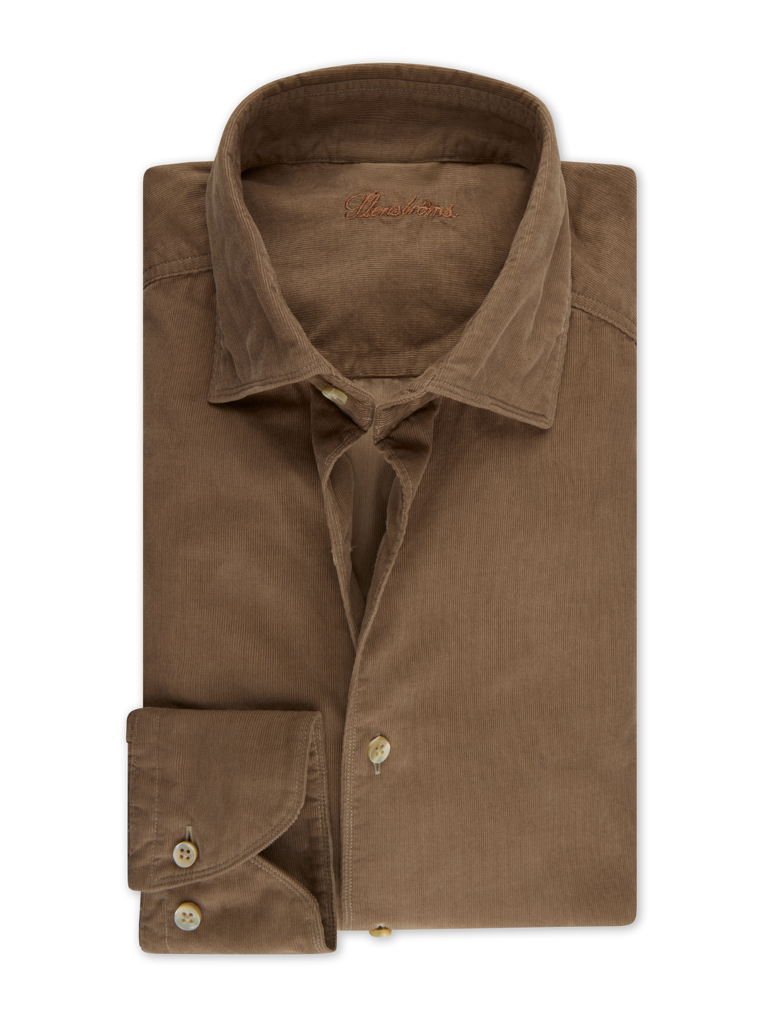 Beige Micro Corduroy Shirt