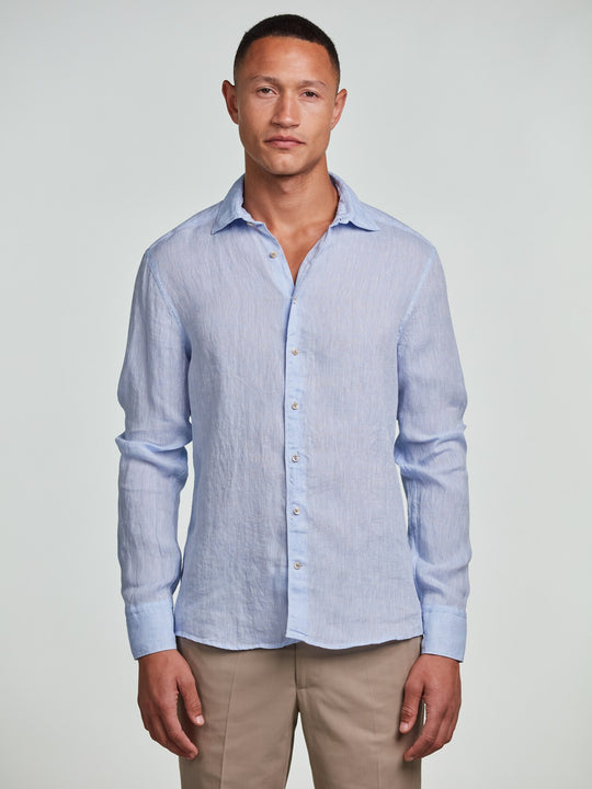 Light Blue Linen Shirt