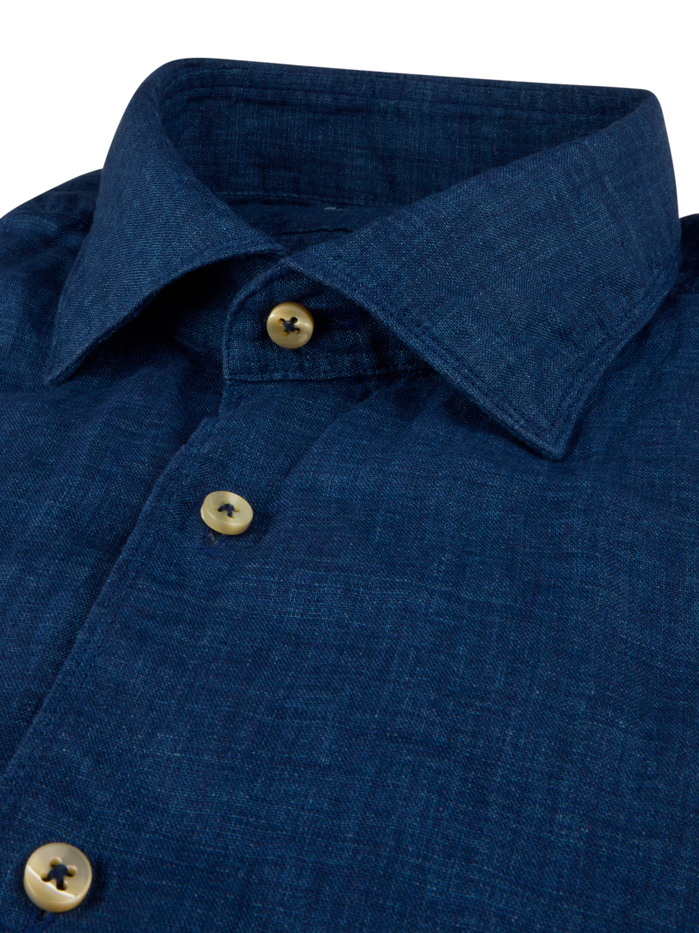 Dark Blue Linen Shirt