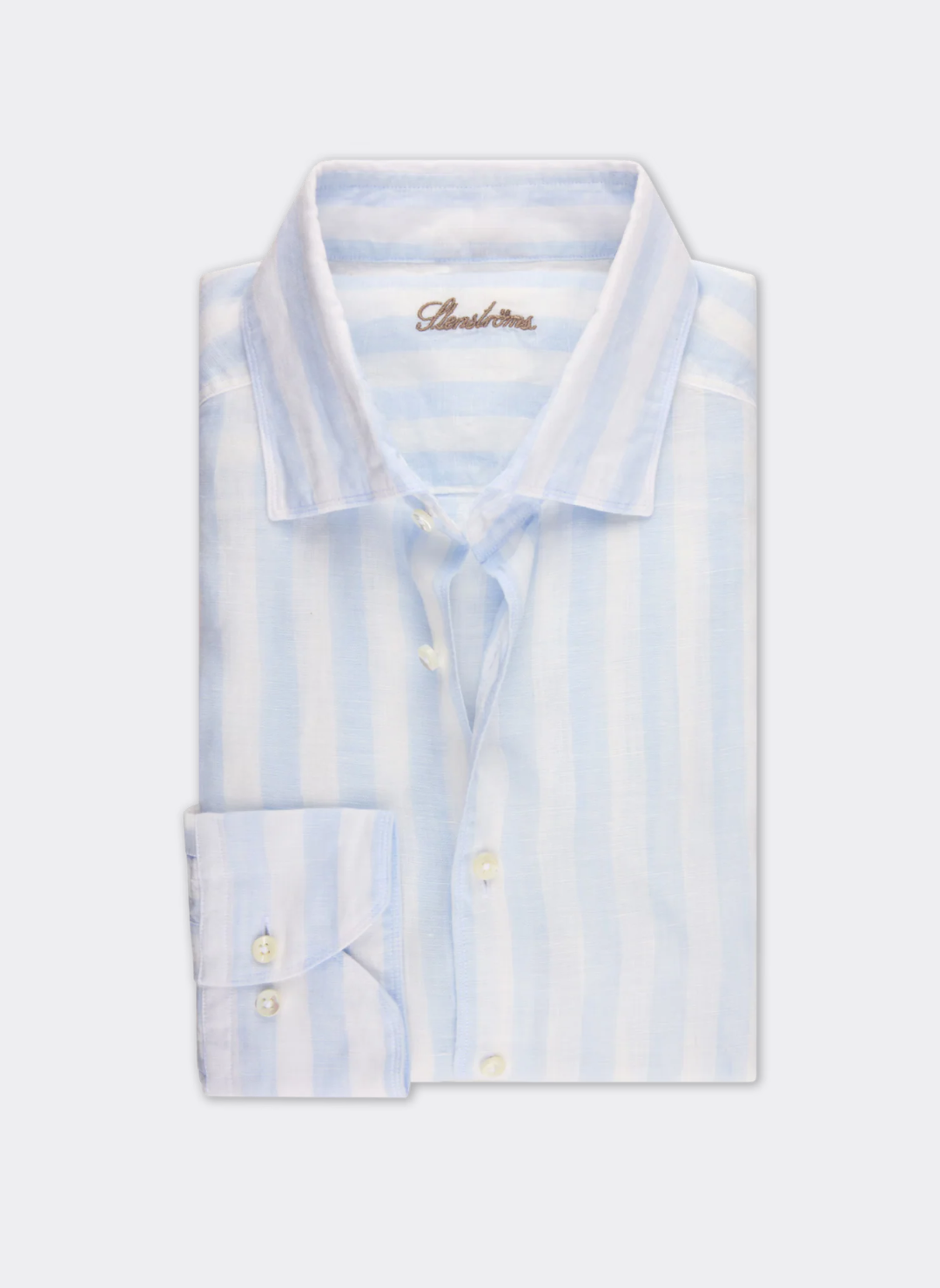 Light Blue Stripe Linen Shirt