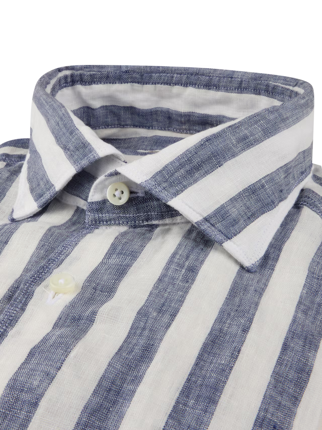 Navy Striped Linen Shirt