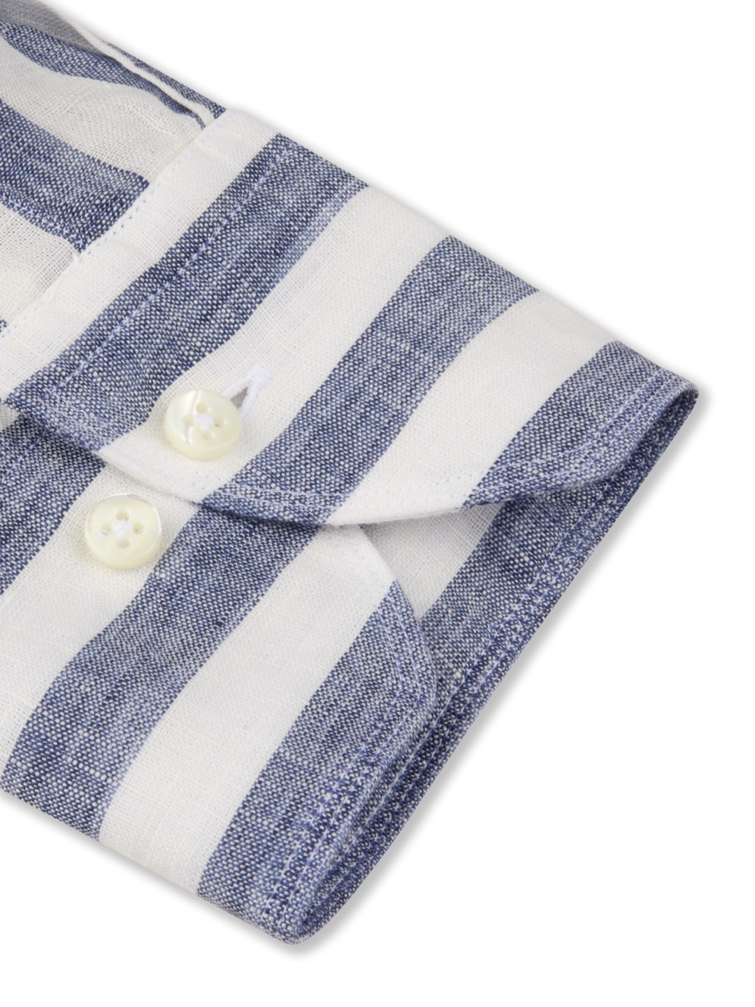 Navy Striped Linen Shirt