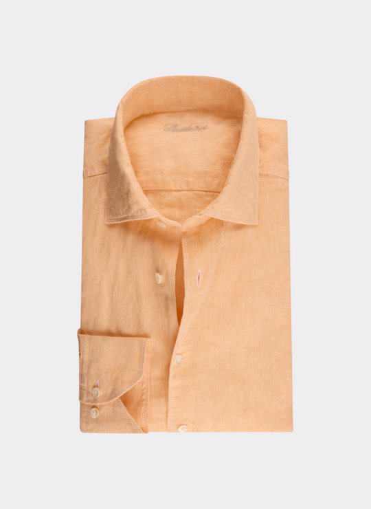 Stenströms Light Orange Linen Shirt