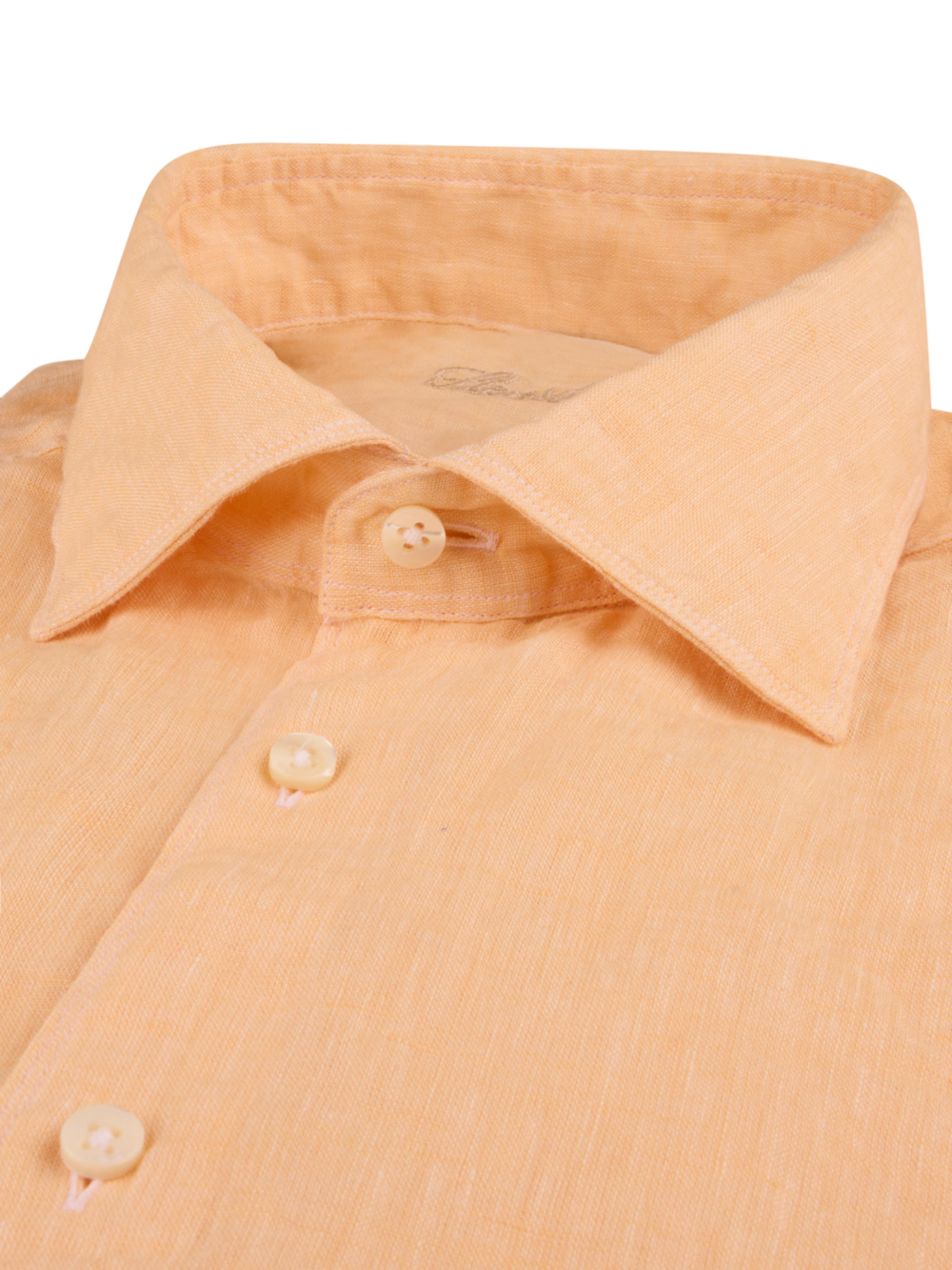 Stenströms Light Orange Linen Shirt