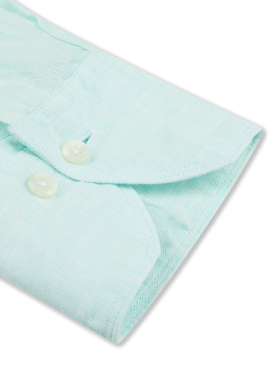 Stenströms Light Aqua Linen Shirt