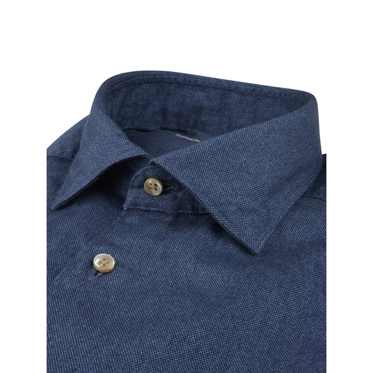 Stenströms Casual Blue Twill Shirt