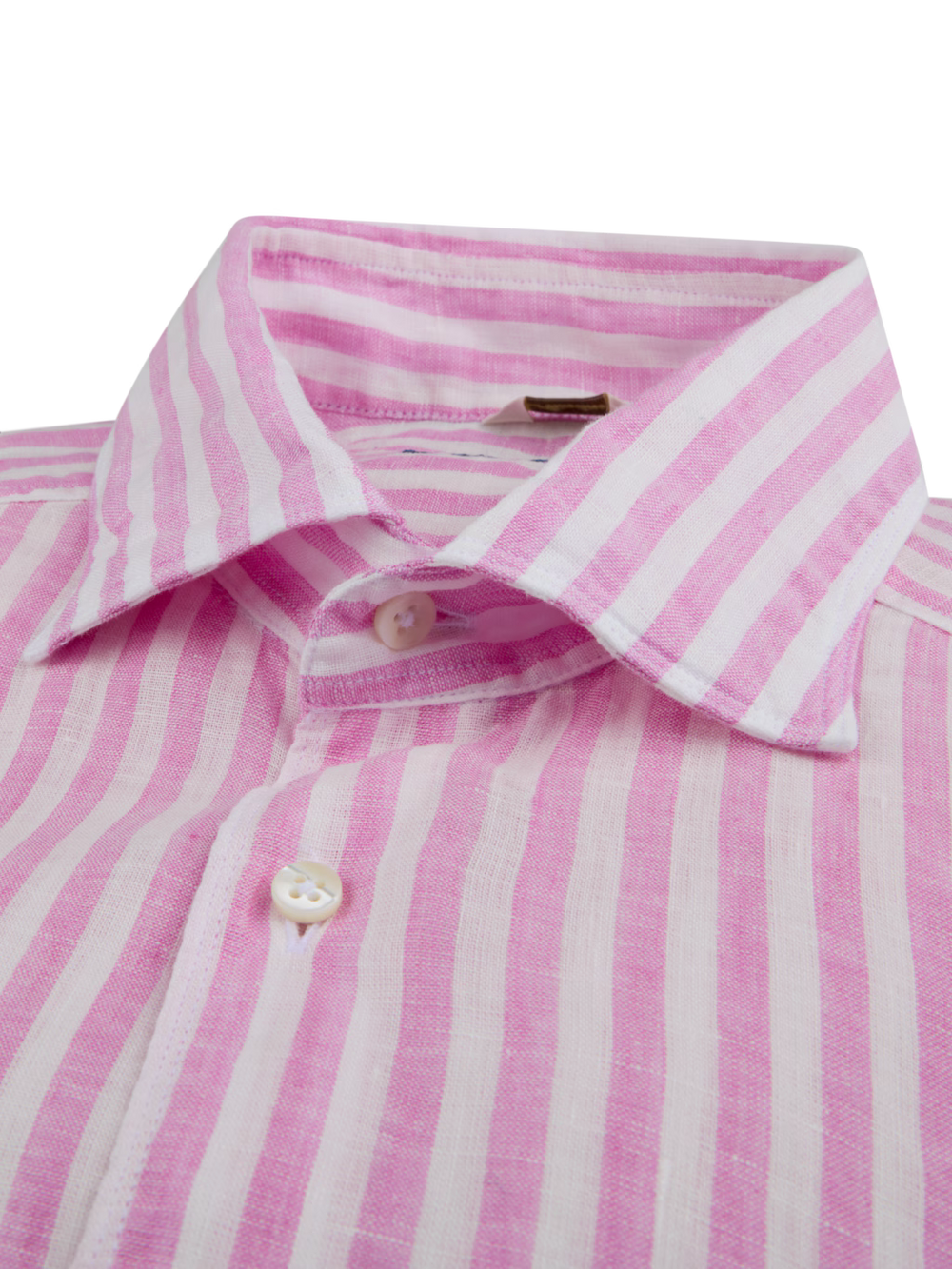 Stenströms Dark Pink Striped Linen Shirt