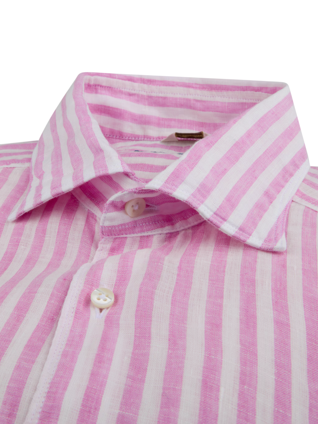 Stenströms Dark Pink Striped Linen Shirt