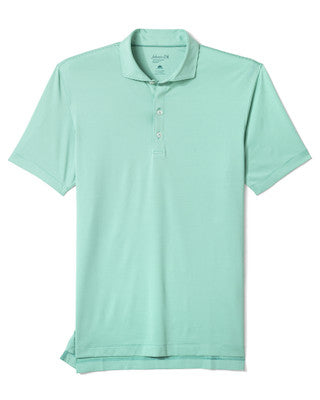 Lyndonn Stripe Performance Jersey Polo In Sublime
