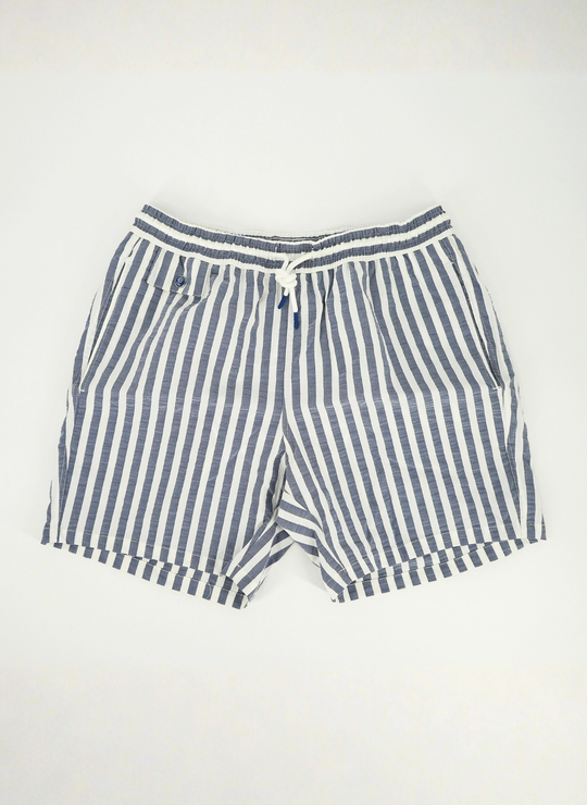Ibiza Swim Trunk In Navy Stripe