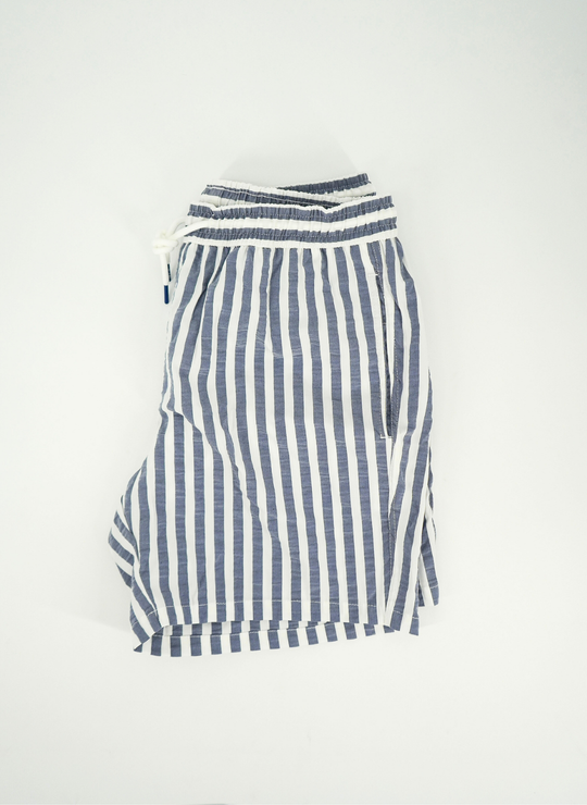 Ibiza Swim Trunk In Navy Stripe