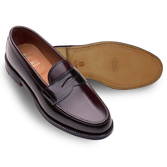 Leisure Handsewn Penny Loafer In Horween Shell Cordovan