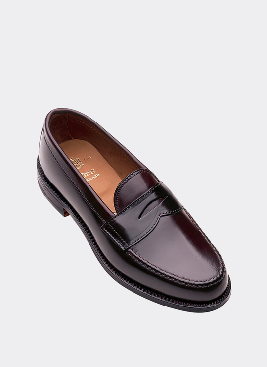 Leisure Handsewn Penny Loafer In Horween Shell Cordovan