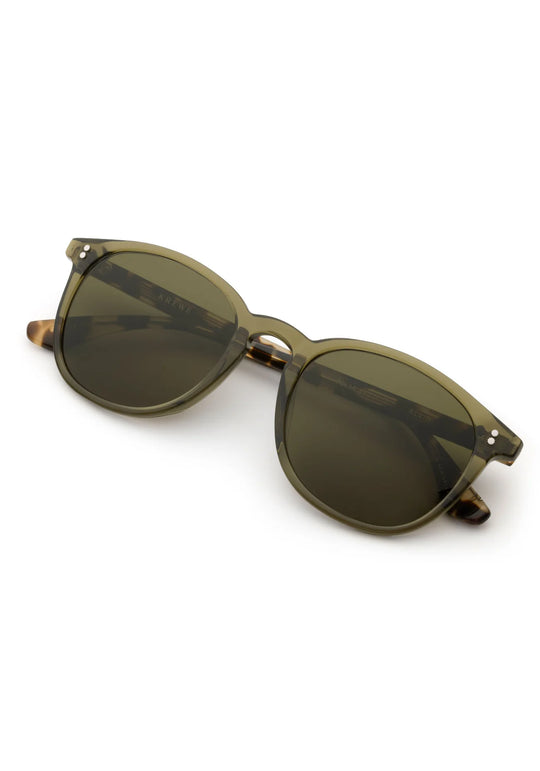 Krewe Alvin Sunglasses In Olive + Iberia Polarized