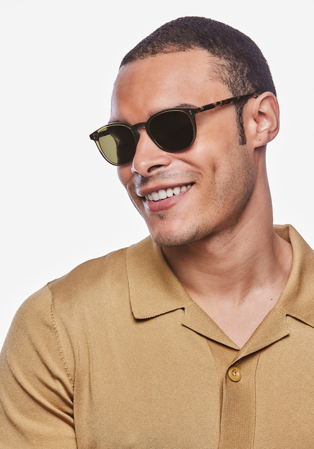 Krewe Alvin Sunglasses In Olive + Iberia Polarized