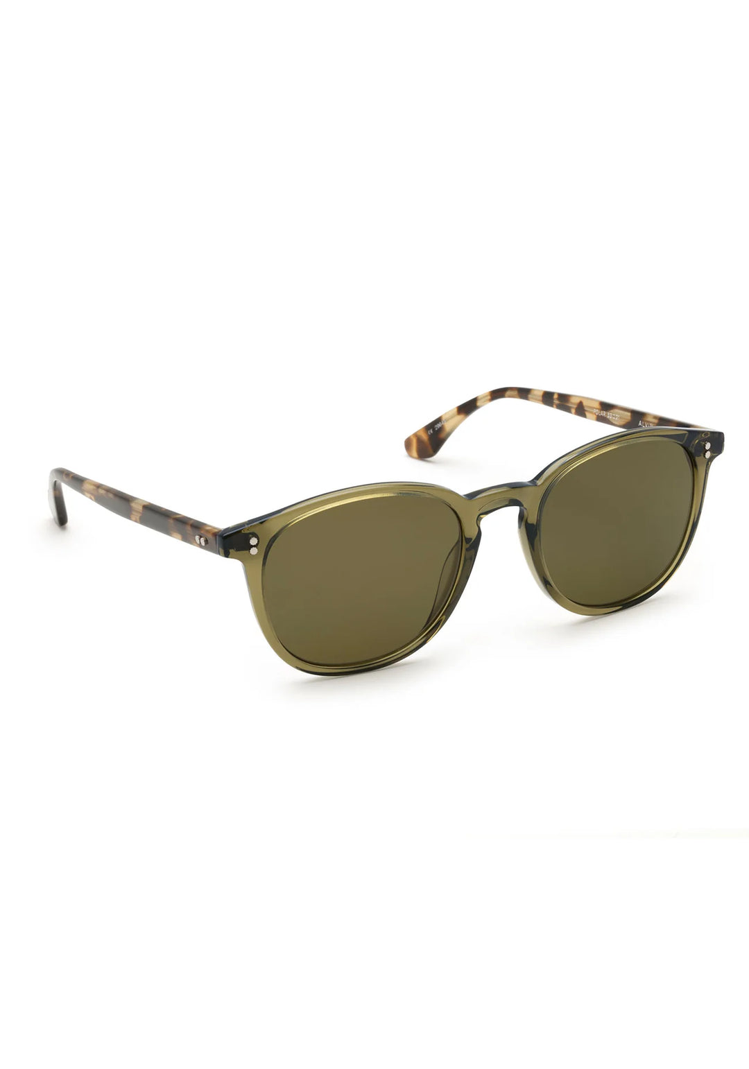Krewe Alvin Sunglasses In Olive + Iberia Polarized