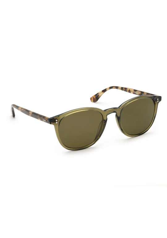 Krewe Alvin Sunglasses In Olive + Iberia Polarized
