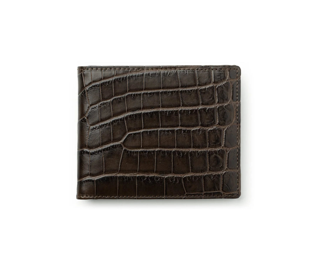 Ghurka Classic Wallet No. 101 In Walnut Crocodile