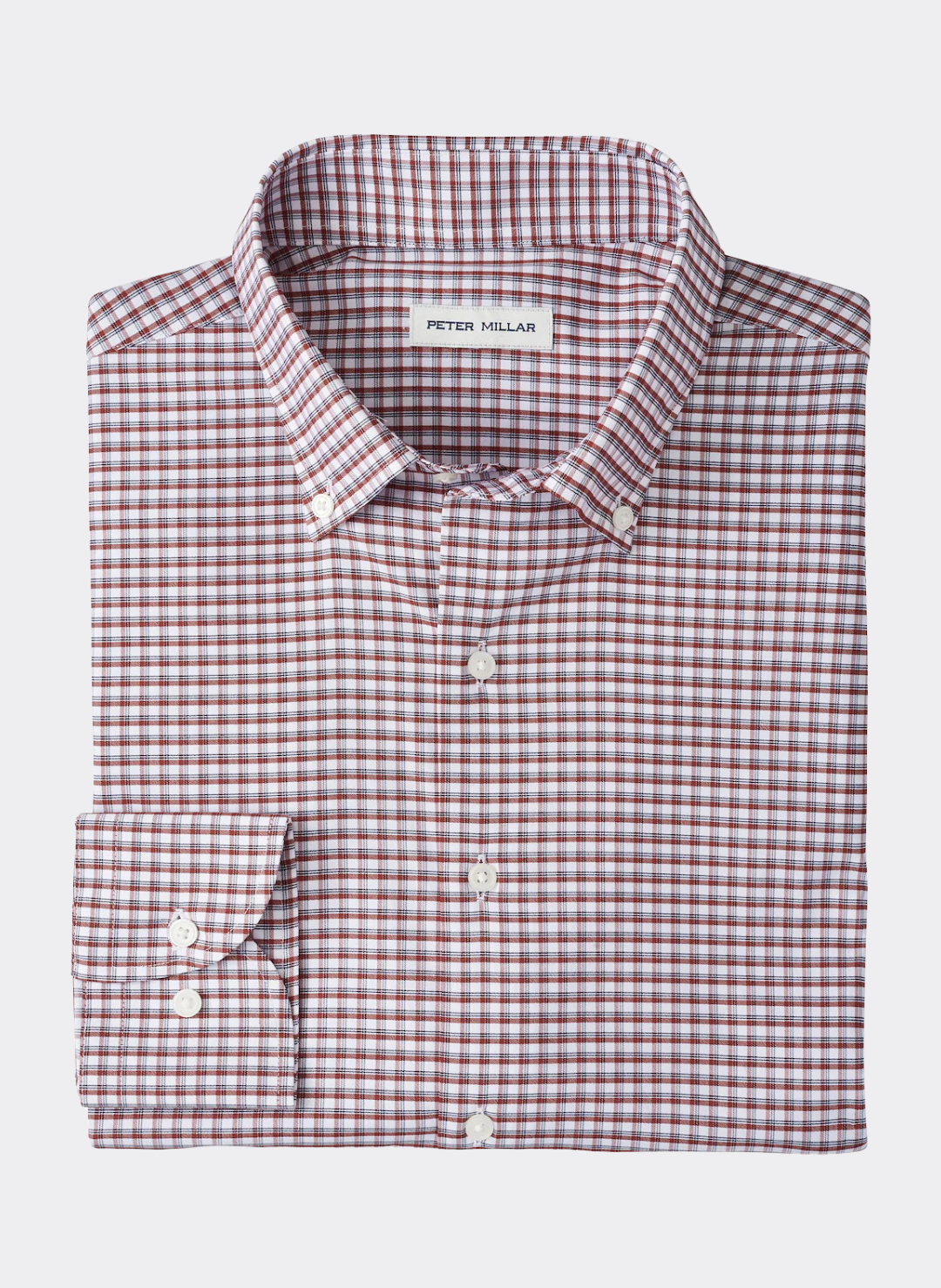 Cashiers Performance Twill Sport Shirt in Sparrow Red