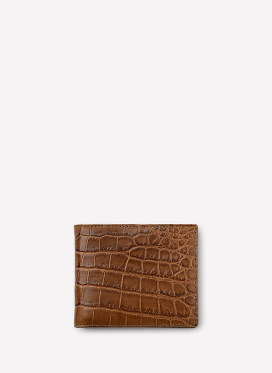 Classic Wallet No. 101 In Chestnut Crocodile