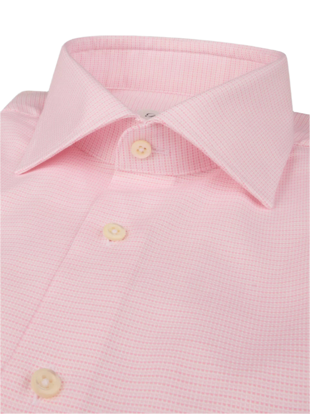 Stenströms Light pink Patterned Oxford Shirt