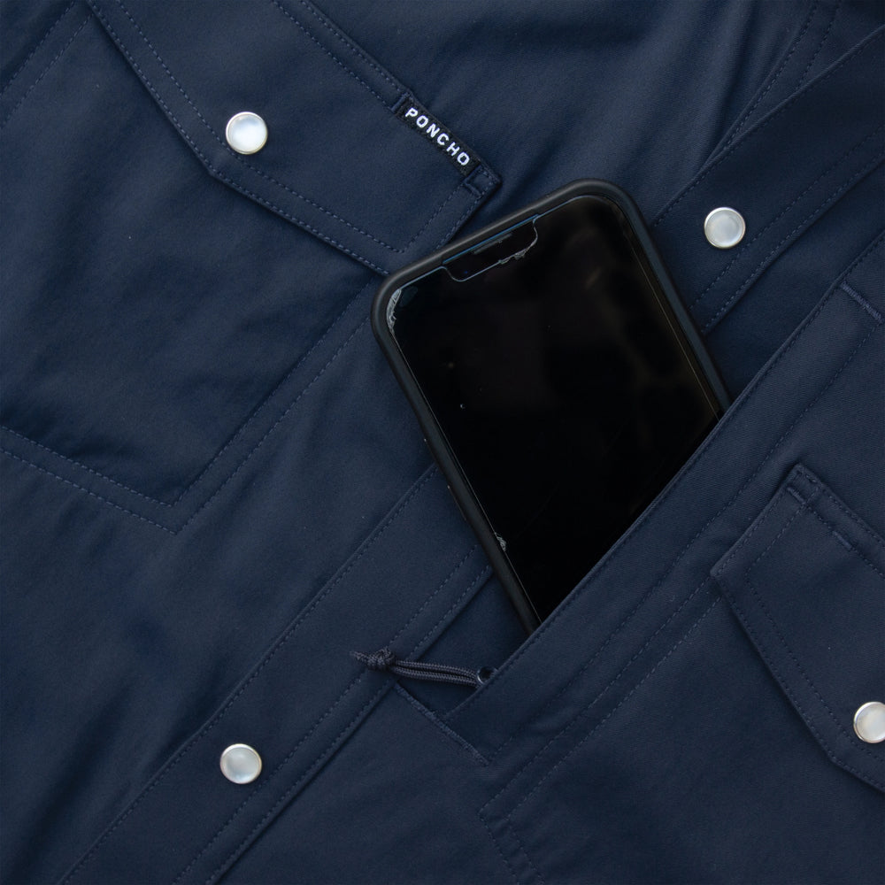 Poncho Del Mar Short Sleeve Western Shirt