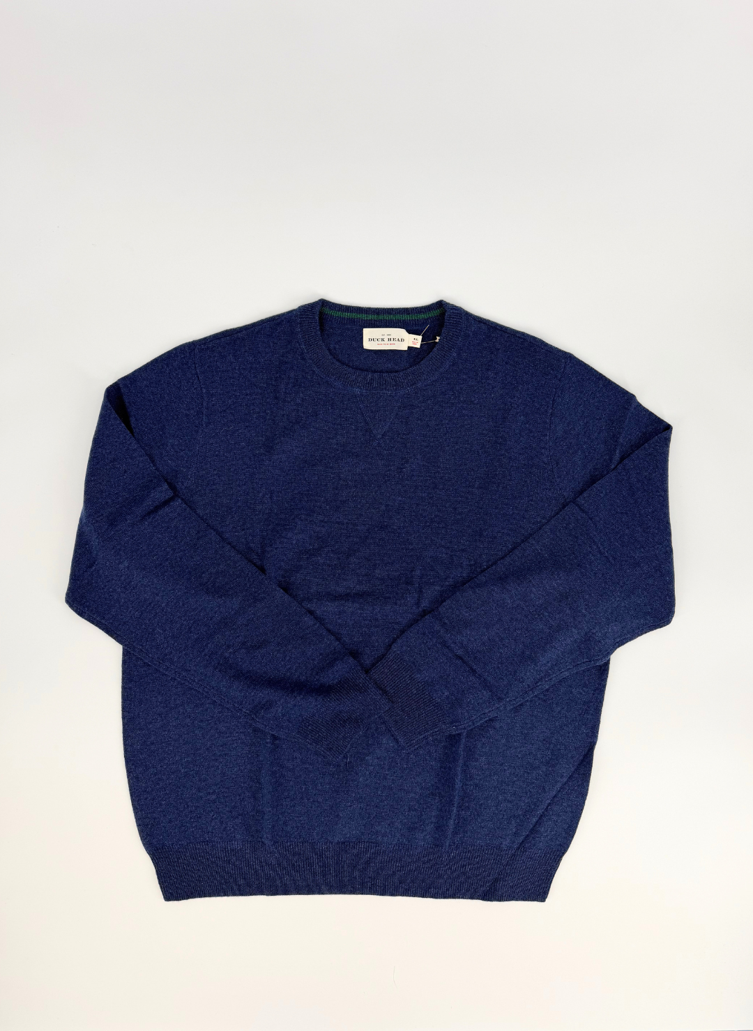 Wool Cashmere Crewneck Sweater in Blue