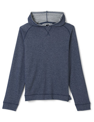 Cotton Blend Hoodie In Navy