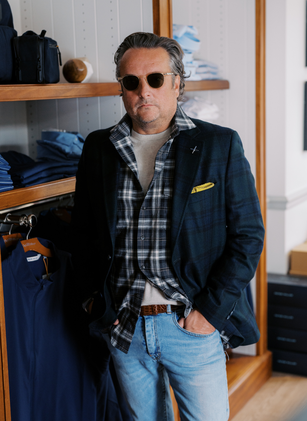 Stenströms Grey Plaid Flannel