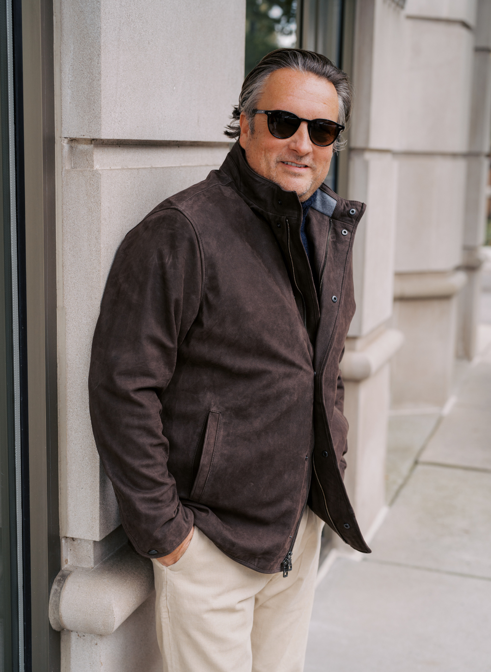 Peter Millar Norwalk Nubuck Coat Espresso