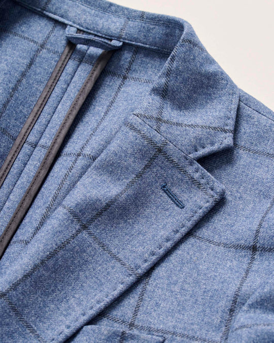 Johnnie-O Albrecht Top Shelf Knit Sport Coat in Laguna Blue